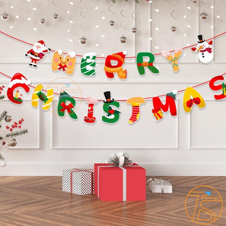 Bộ Chữ Treo Trang Trí Noel Merry Christmas Với Nhiều Mẫu Cho Dịp Giáng Sinh Chúc Mừng Năm Mới, Tết 2024 Kèm Dây Treo