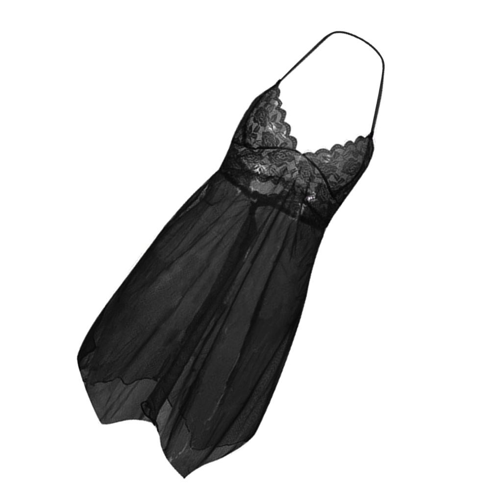 Lady Floral Bodydoll Nightgown V Neck Sleepwear Pajamas Nightdress