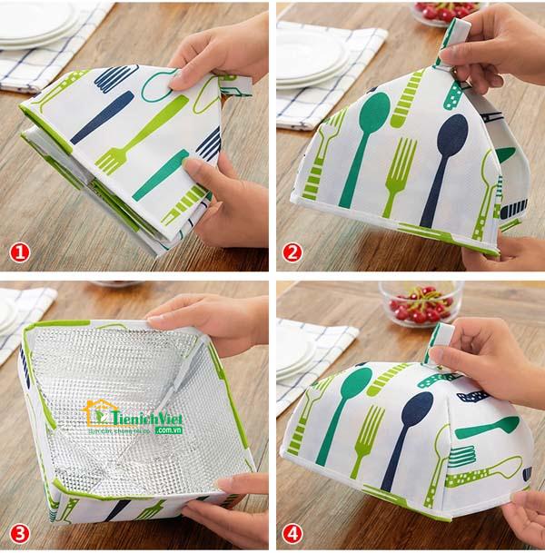 LỒNG BÀN GIỮ NHIỆT GẤP GỌN TIỆN LỢI