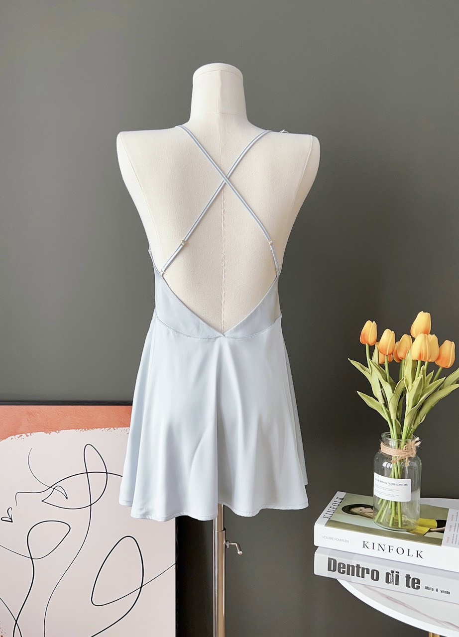 Váy Ngủ Chéo Dây Hở Lưng Gợi Cảm - B.Lingerie