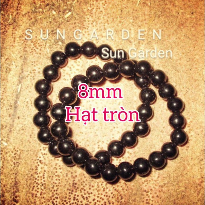 Vòng tay san hô đen hạt bầu 10ly