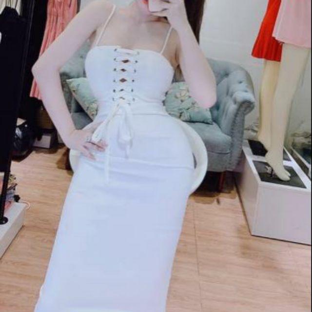 Đầm sexy đan dây hở ngực cúp