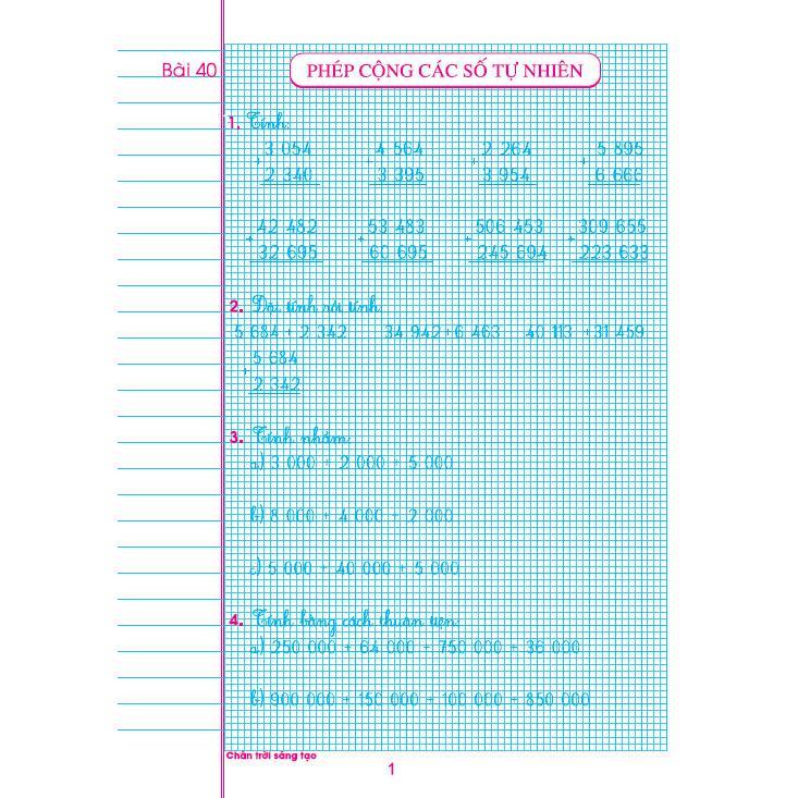 Sách - Vở Ô Li Bài Tập Toán Lớp 4 - Quyển 2 - Biên Soạn Theo Chương Trình SGK Chân Trời Sáng Tạo - Hồng Ân