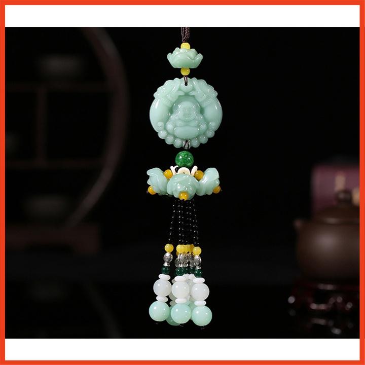 Dây treo xe oto tượng Phật mang bình an -