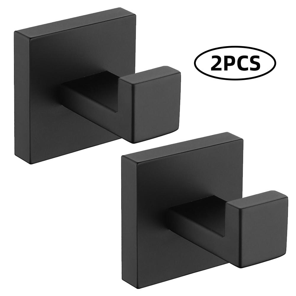 Móc treo tường vắt khăn Màu đen Làm bằng thép không gỉ 304