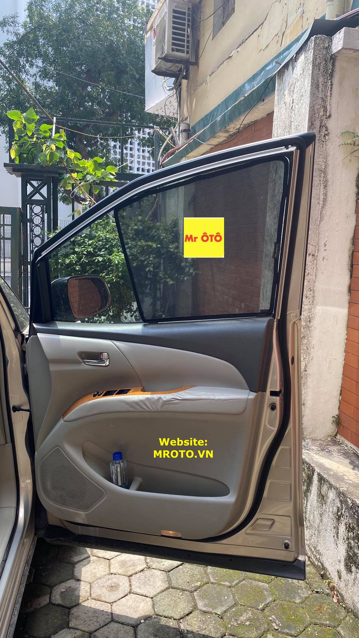 Rèm Che nắng xe Toyota Previa 2011 loại 1 có hút nam châm, Vải dày dặn, chống nắng tuyệt đối