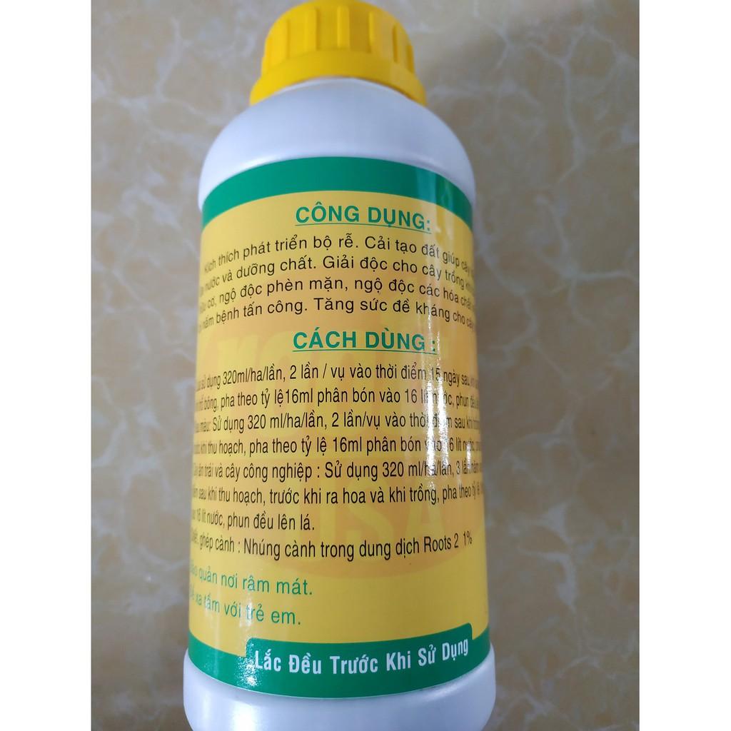 Phân bón lá hữu cơ sinh học ROOTS 2 - chai 500 ml