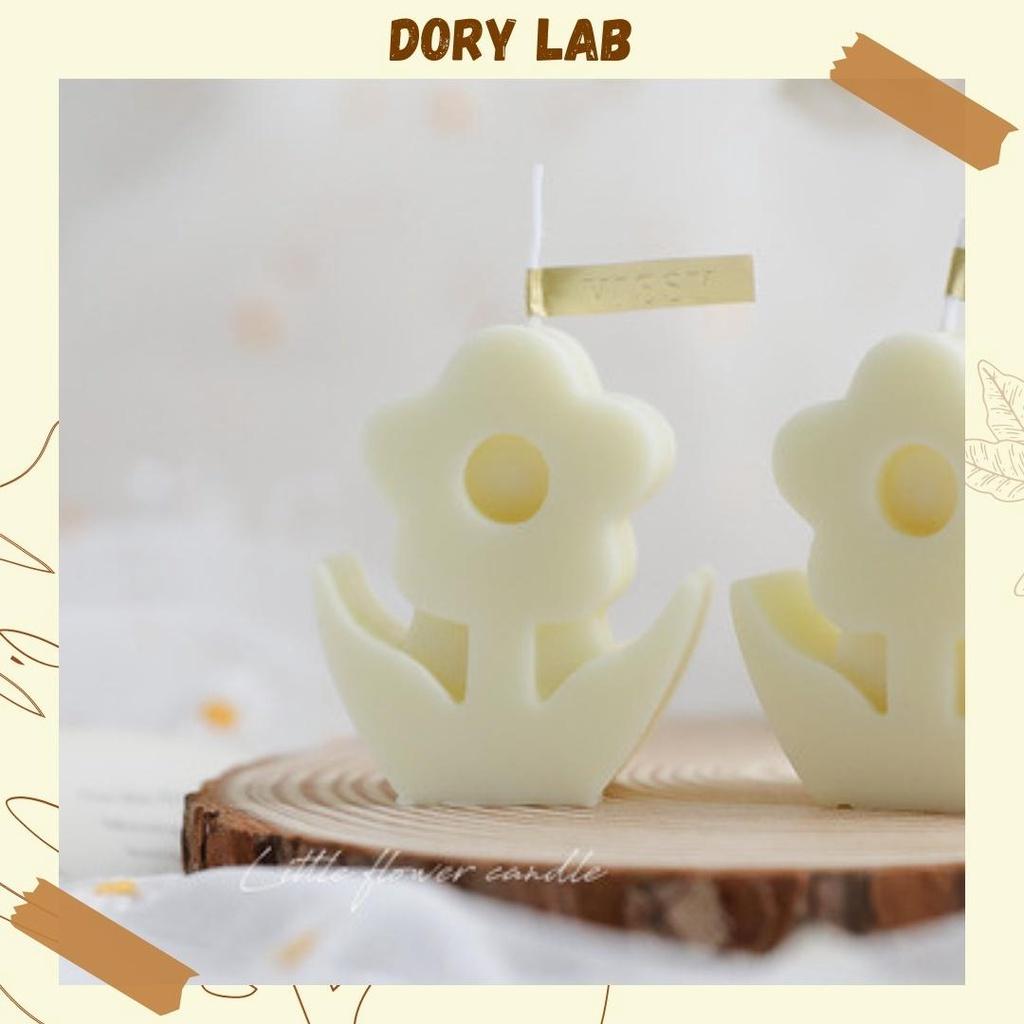 Nến Thơm Hình Bông Hoa Không Khói Handmade, Phụ Kiện Decor, Chụp Ảnh - Dory Lab