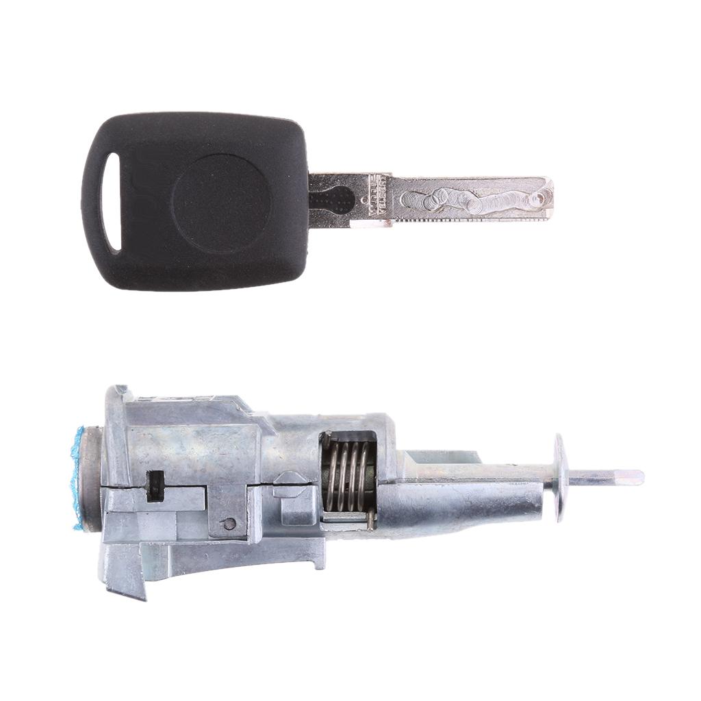 2x Left Driver's Side Door Lock Cylinder Cylinder Assembly Key for