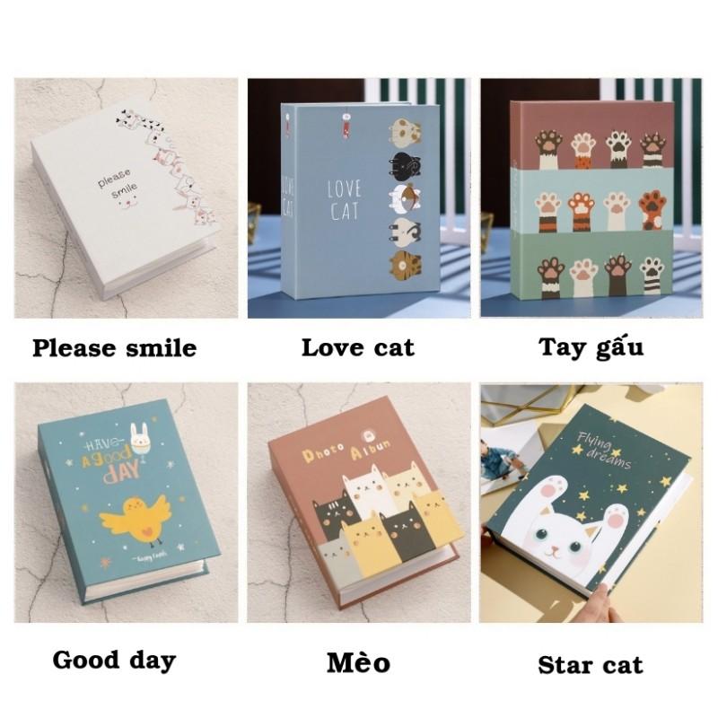 Album ảnh 9x12 đựng 100 ảnh bìa giấy cứng đẹp siêu cute để ảnh cho con, ảnh gia đình, làm quà tặng