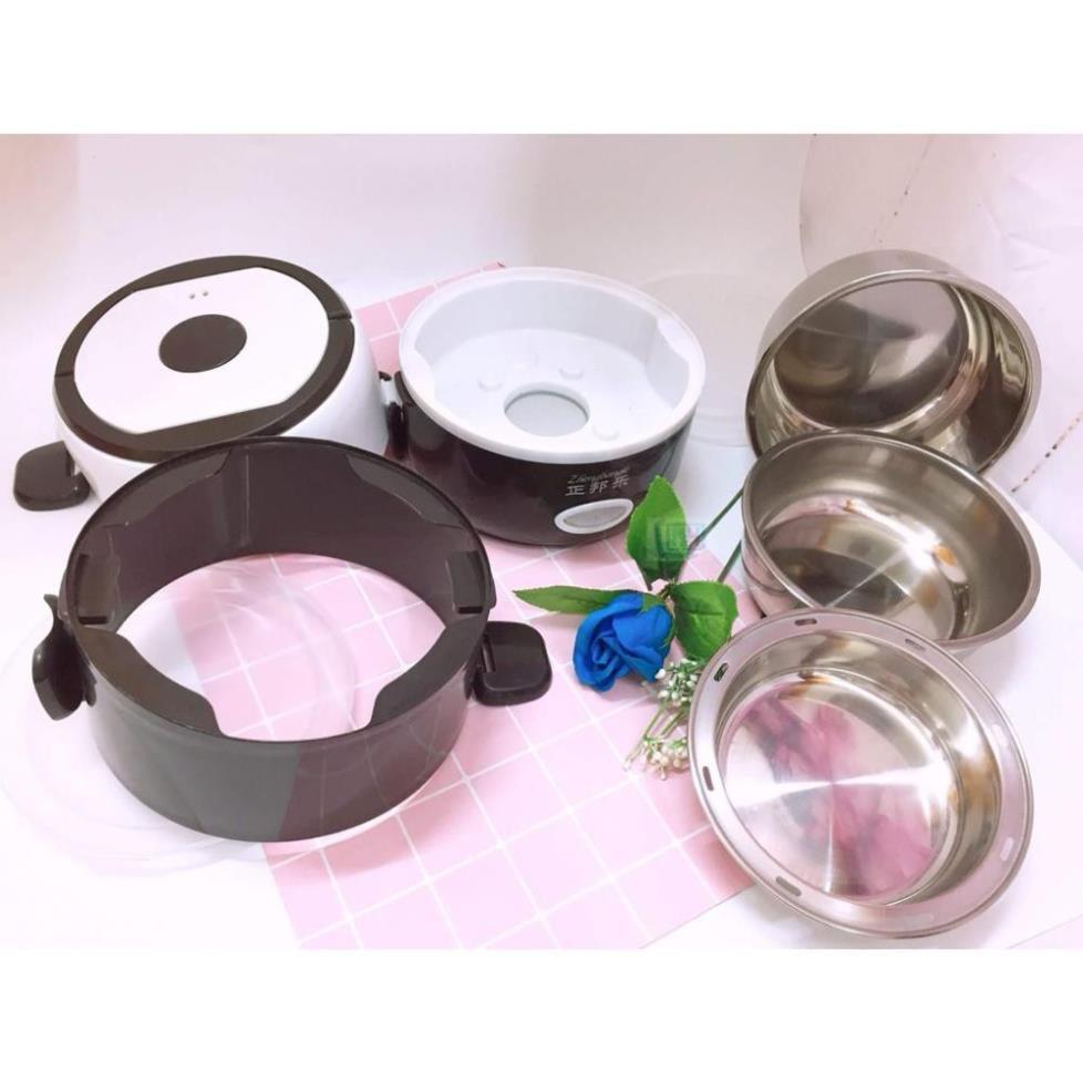 Hộp hâm nóng cơm 3 tầng Inox
