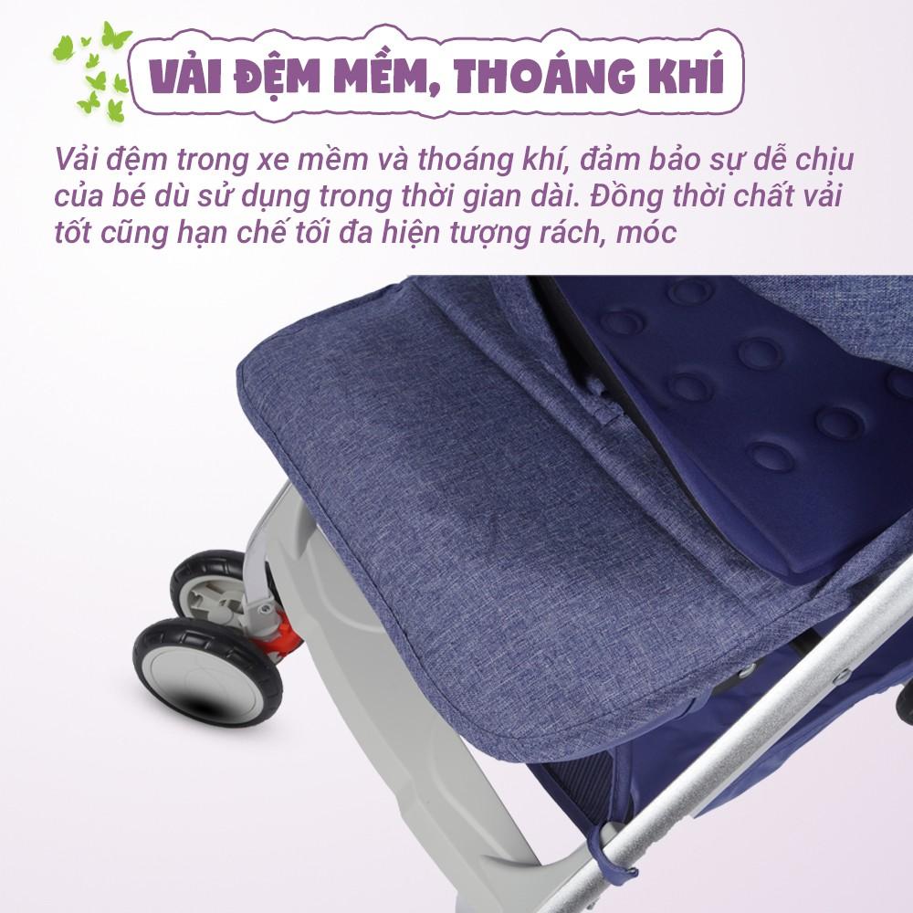 Xe đẩy em bé Mastela A2 khung Aluminum cao cấp siêu nhẹ - Xe đẩy gấp gọn cho bé từ sơ sinh bảo hành 12 tháng