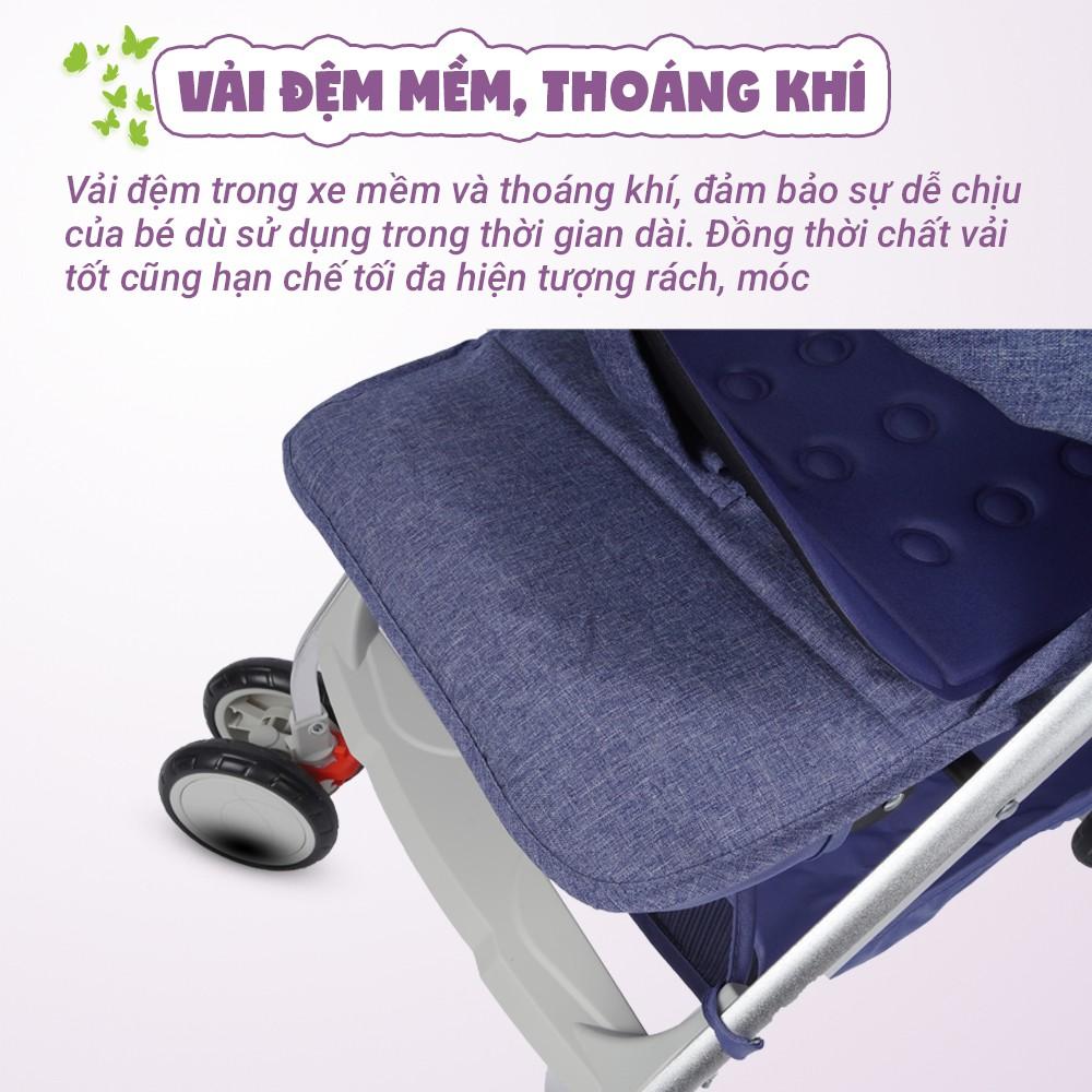 Xe đẩy du lịch Mastela A2 - Khung Aluminum cao cấp siêu nhẹ, dễ dàng gấp gọn - chống tia UV - tặng đồ chơi tắm 2 món