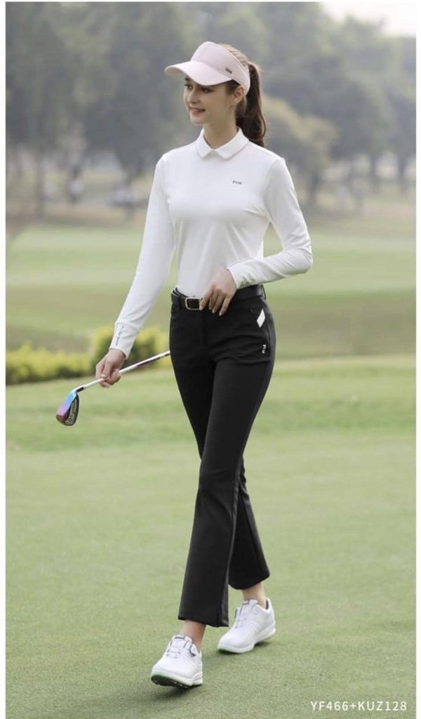 Áo dài tay Golf nữ chính hãng PGM - YF466
