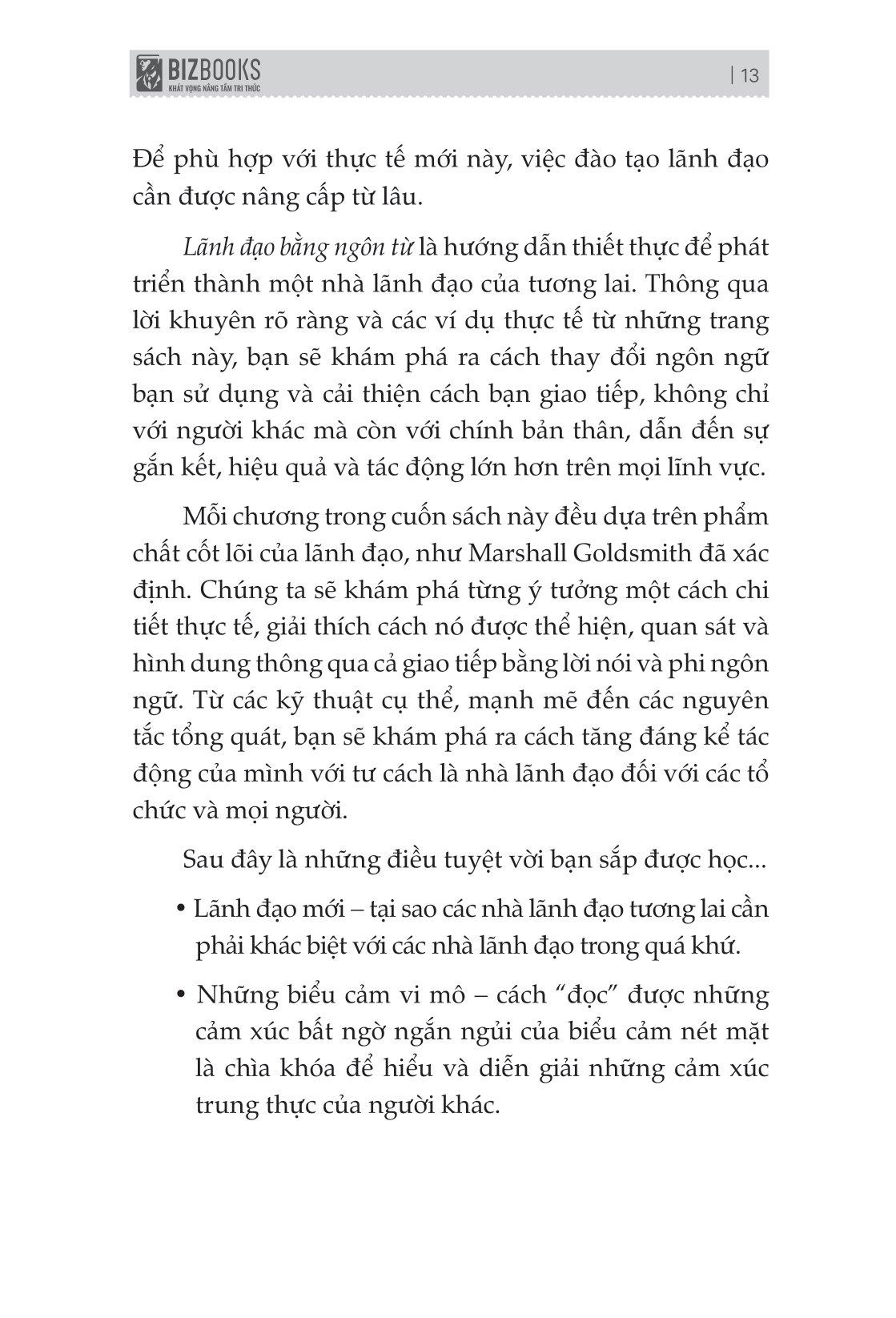 Lãnh Đạo Bằng Ngôn Từ - Mở Khóa Lối Giao Tiếp Và Truyền Đạt Của Nhà Lãnh Đạo Xuất Chúng