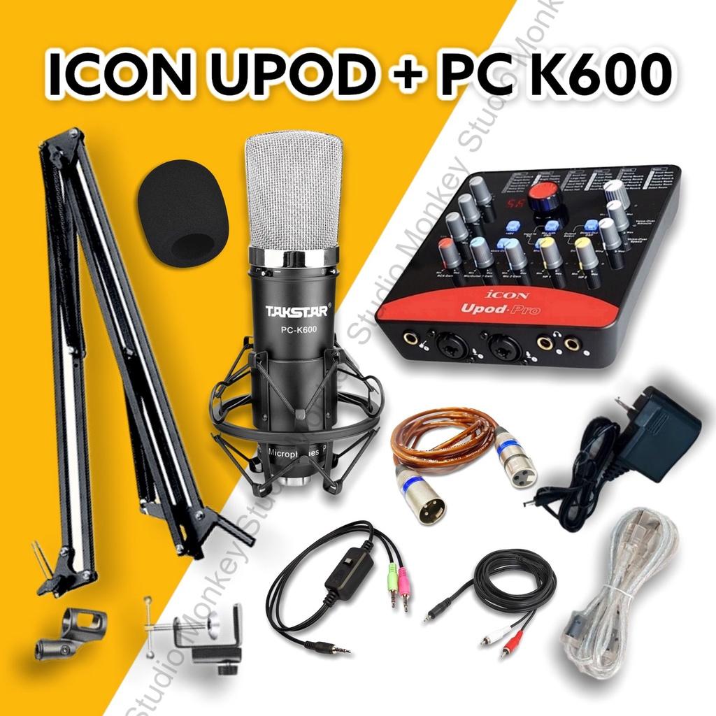 Bộ Mic Hát Livestream Soundcard ICON UPOD PRO &amp; Mic TAKSTAR PC K600 Chất Lượng Cao, Âm Thanh Cực Kỳ Sống Động - Hàng Chính Hãng