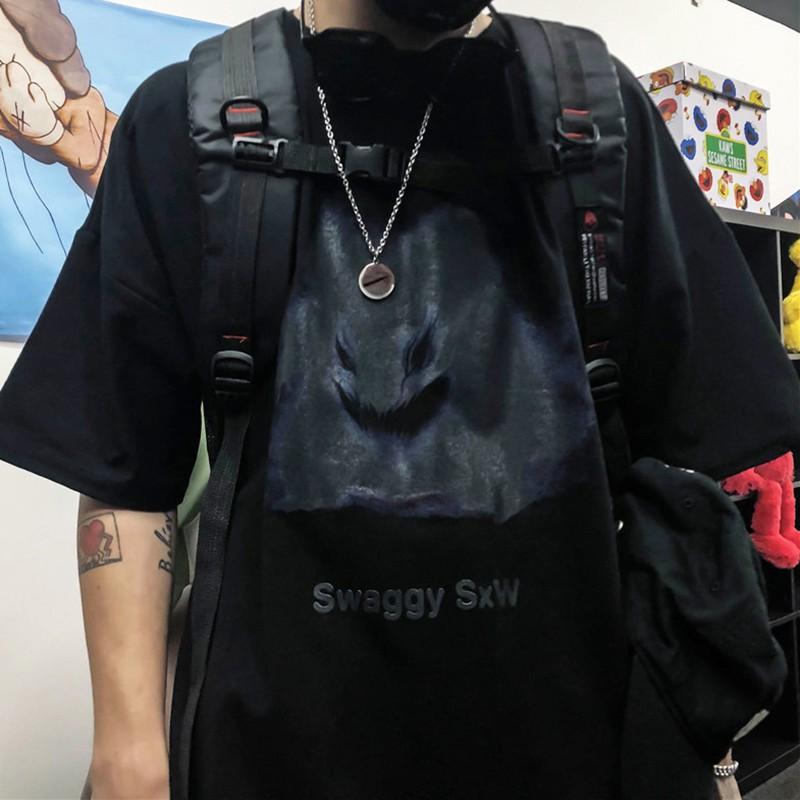 Áo Thun Tay Ngắn In Hình Phong Cách Harajuku