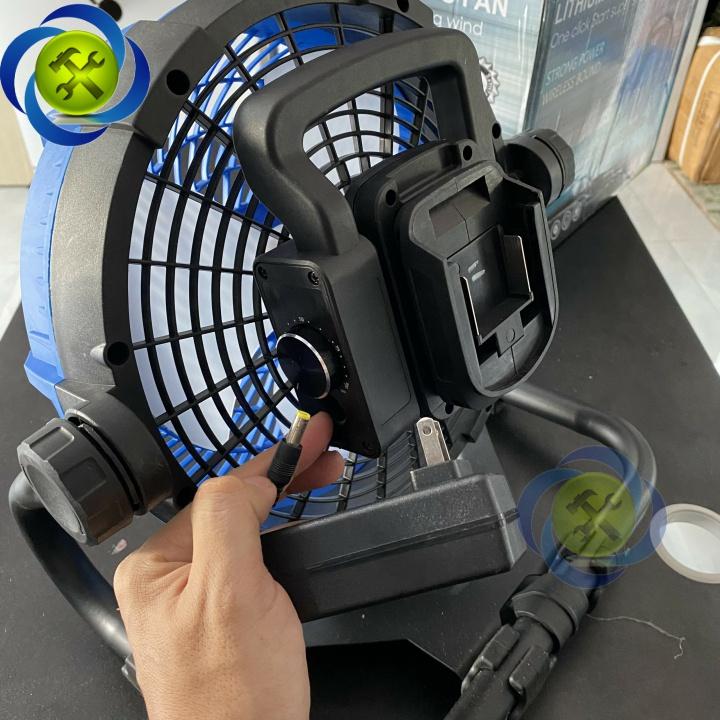 Quạt chạy pin và điện KINGPRO sài chung chân pin phổ thông 18V