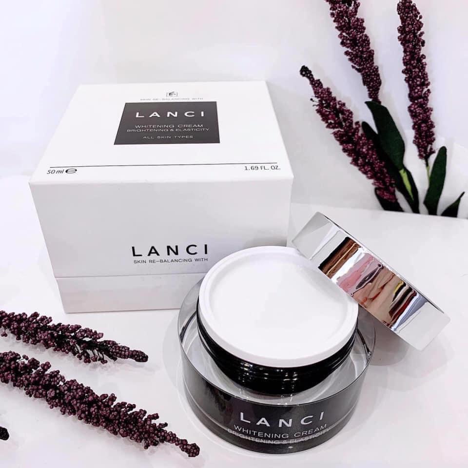 Kem dưỡng trắng da ban ngày Lanci Whitening Cream Hàn Quốc 50ml hỗ trợ giảm nếp nhăn đốm sạm nám