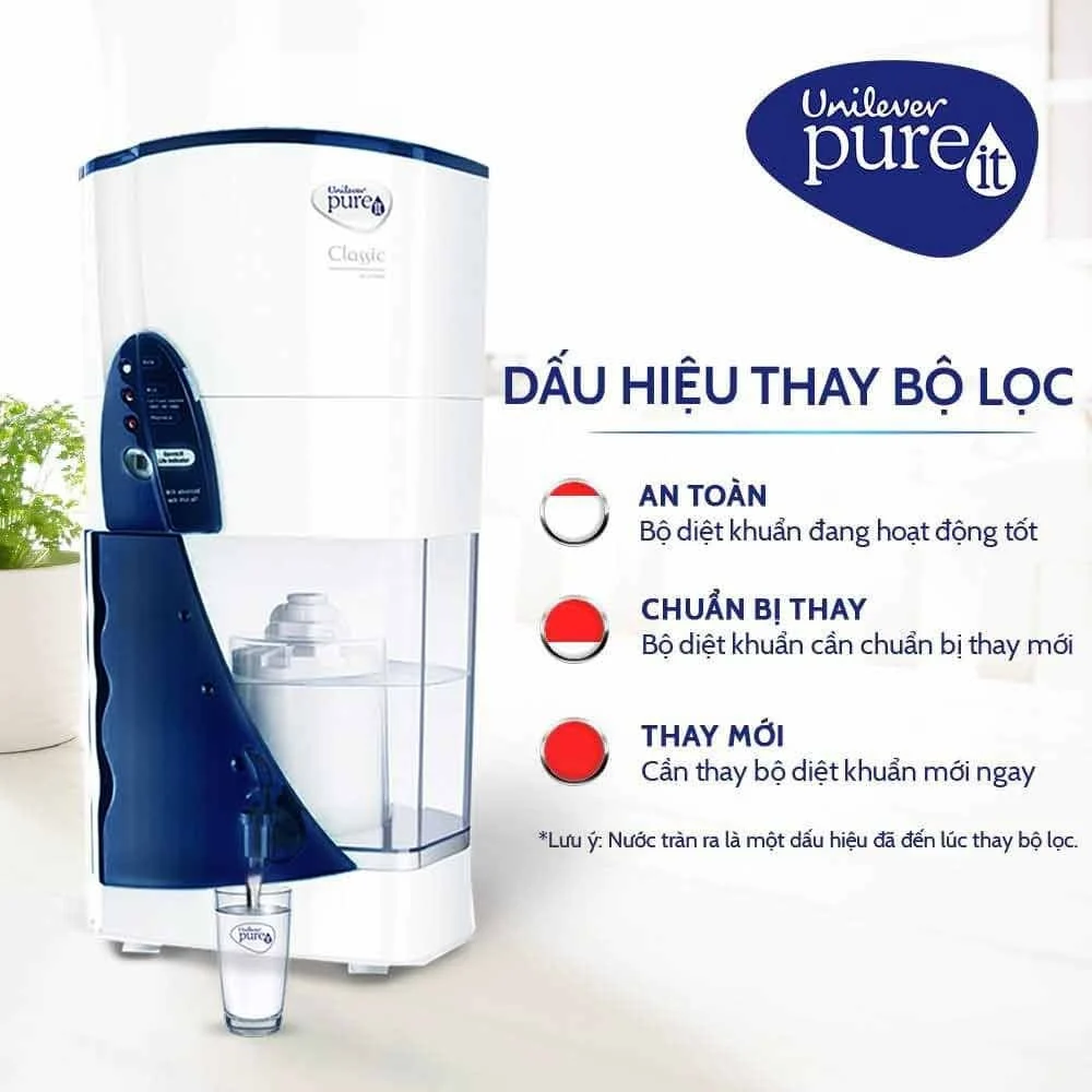 Máy lọc nước Unilever Pureit Classic Không Dùng Điện - hàng chính hãng