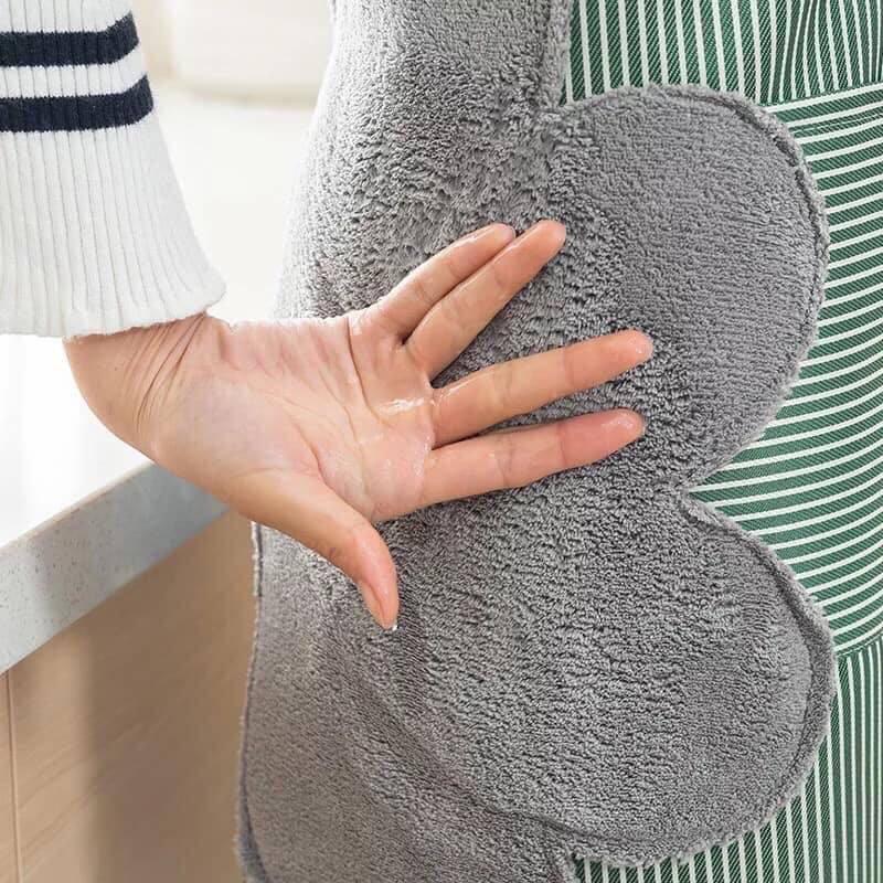 Tạp dề kẻ mẫu mới 3 in 1