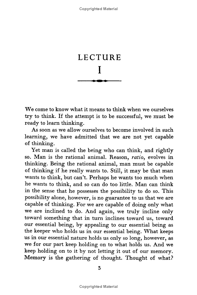 Sách ngoại văn: Harper Perennial Modern Thought - What Is Called Thinking?
