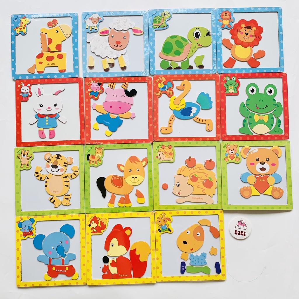 Tranh Ghép Hình 3D Động Vật, Phương Tiện Giao Thông Bằng Nam Châm Cho Bé