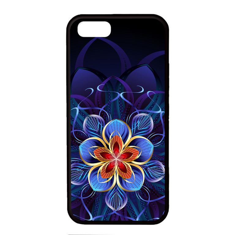 Ốp lưng dành cho điện thoại Iphone 5/5s Họa Tiết Hoa Tím