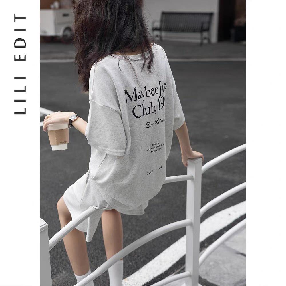 Sét Bộ Thể Thao MAYBEE Phong Cách Unisex Form Rộng Nam / Nữ Chất Thun Cotton Kèm Ảnh Thật