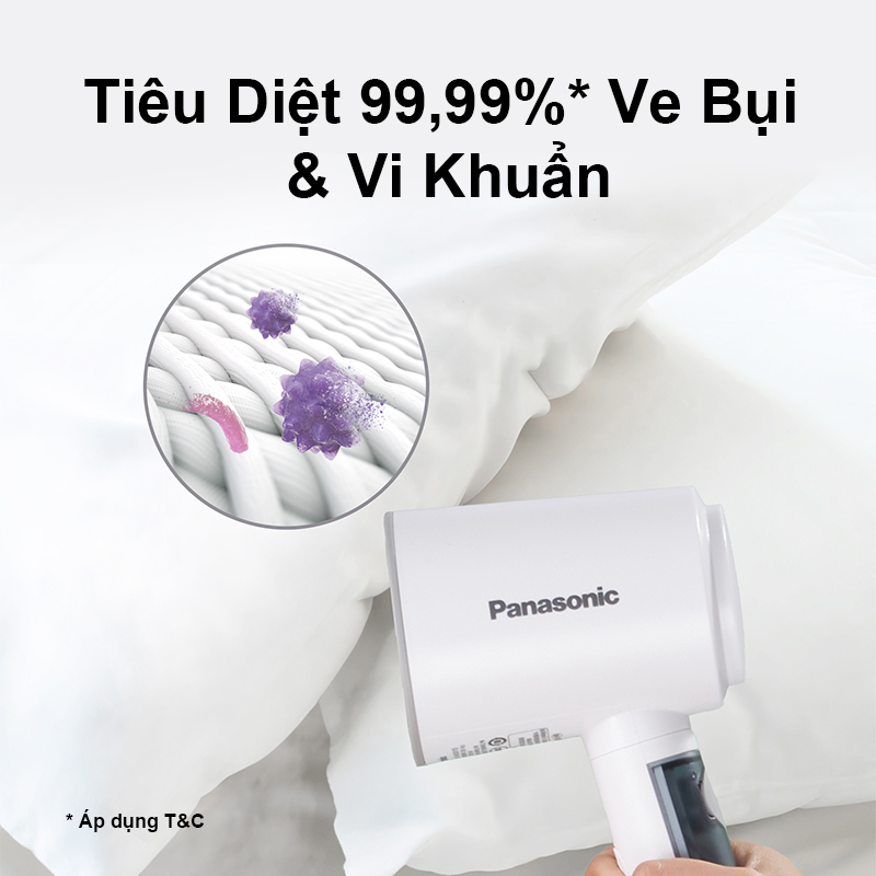 Bàn ủi hơi cầm tay Panasonic NI-GHD015WRA - 1300W - Hàng chính hãng