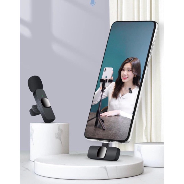 Bộ Micro Thu Âm Cài Áo Không Dây (2 Mic) Cho Điện Thoại Iphone IOS Cổng Lightning Máy Tính, Máy Ảnh Chống Ồn Dùng Quay Tiktok, Livestream, Ghi Âm, Quay Video  Thu Âm To, Tiếng Trong Veo Thích Hợp Cho 1 Hoặc 2 Người Ở Khoảng Cách Xa – Hàng Nhập Khẩu