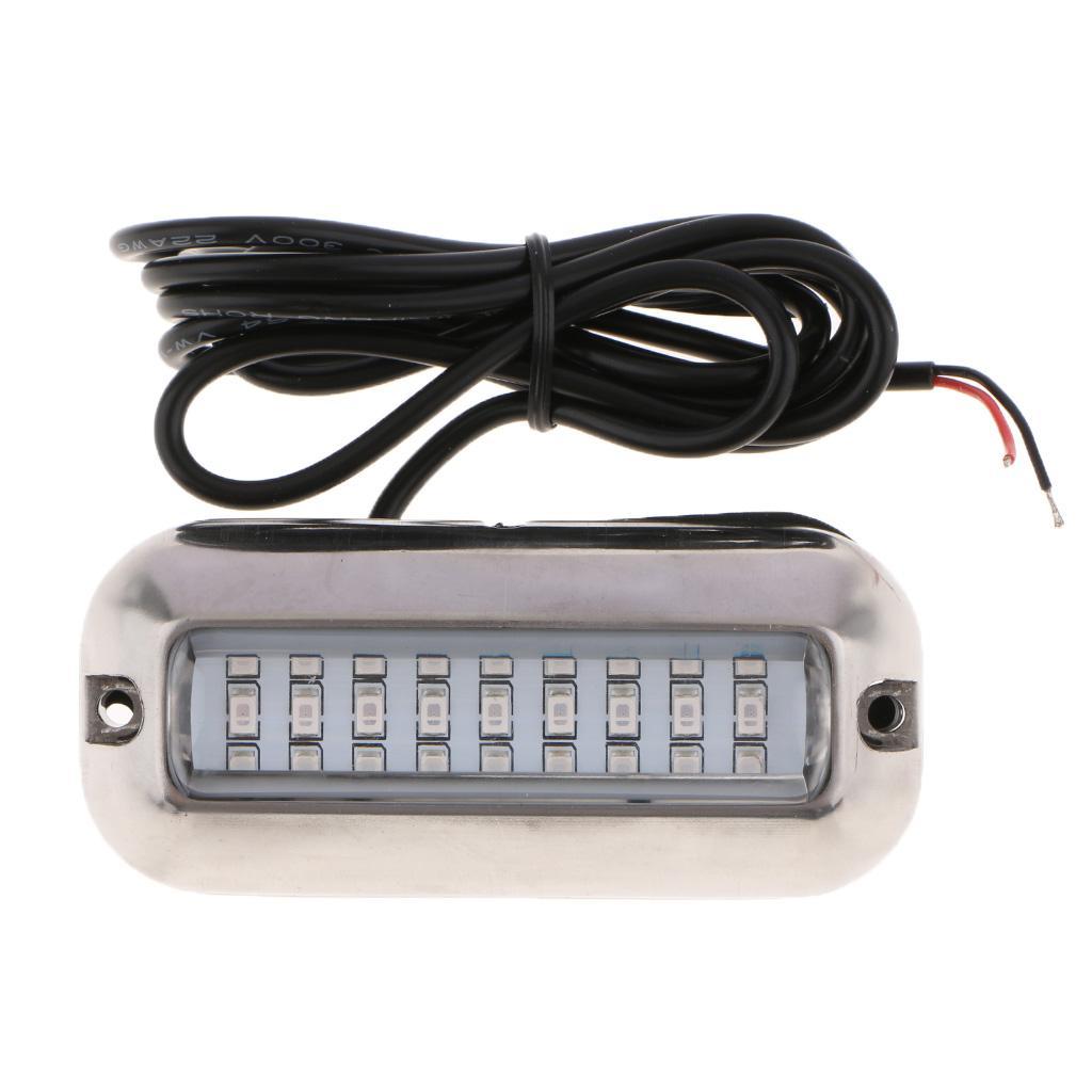 3.5inch Marine 27 Led Light Polished SS Blue, Boat Trailer Oval Oblong led Cockpit Interior Step Deck Lights Lighting Boating, Stainless Steel Bezel