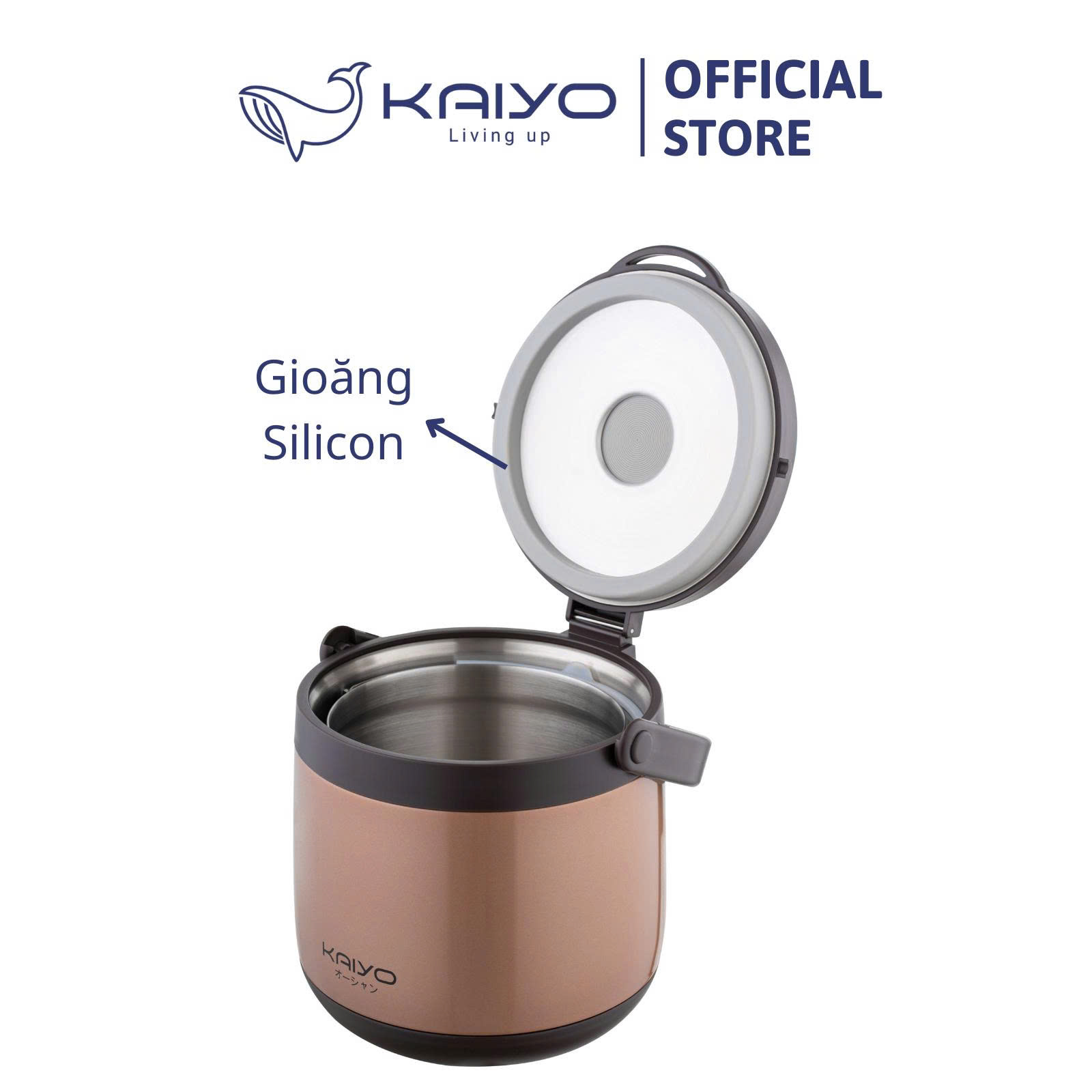 Nồi ủ chân không Kaiyo KTC45S màu Inox, dung tích 4,5 lít H