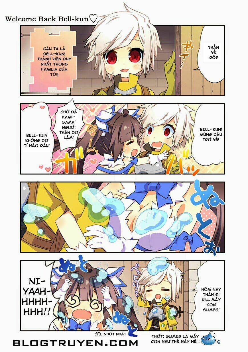 dungeon ni deai o motomeru no wa machigatte iru darou ka 4koma - days of goddess chapter 1 7