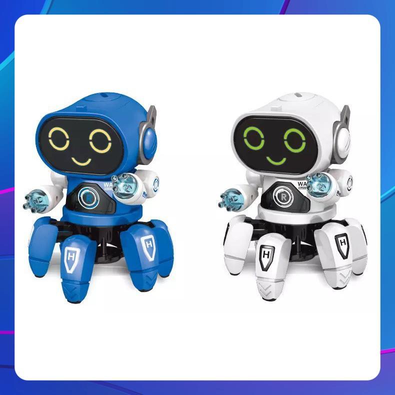 Robot 6 chân chạy pin có nhạc có đèn vui nhộn