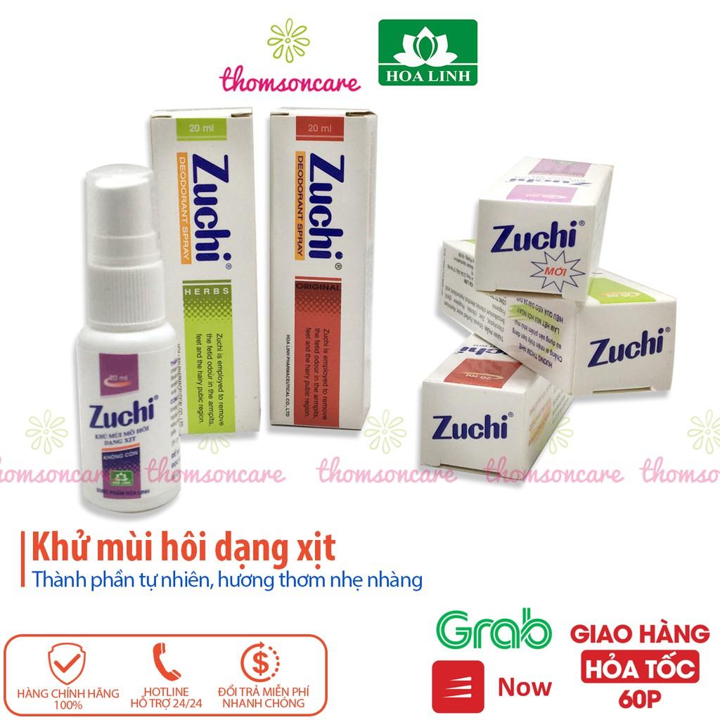 Zuchi xịt khử mùi hôi nách từ thảo dược - Chính hãng Hoa Linh