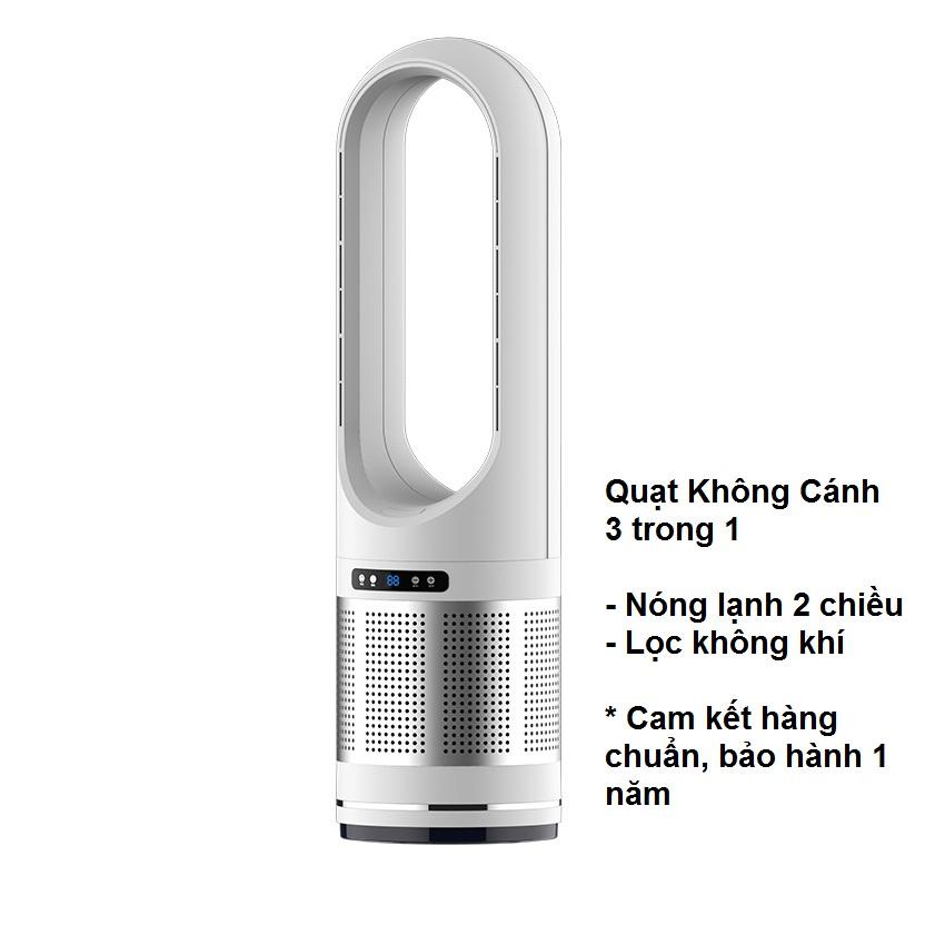 Quạt Sưởi Không Cánh 2 Chiều Nóng Lạnh Siêu Mát An Toàn Cool UML-018 Kèm điều Khiển Bh 12 Th