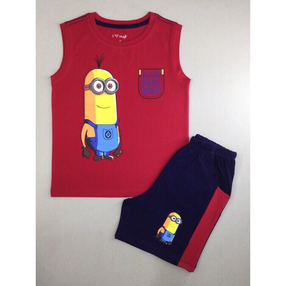Bộ sát nách bé trai in minion