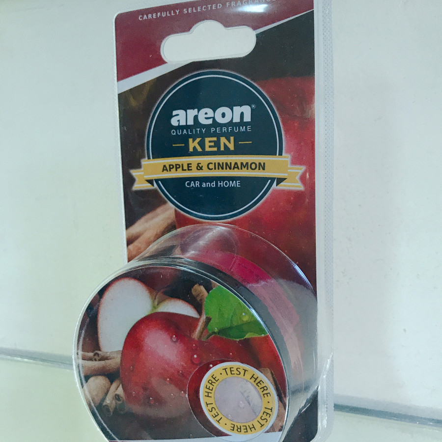 Sáp thơm Areon hương Táo & Quế – Thanh mát, Dịu nhẹ - Bậc thầy Say xe - Areon Ken Apple & Cinnamon