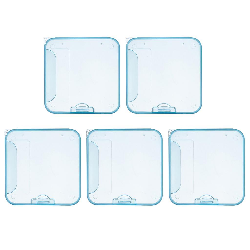 5x Face Mouth Cover Box Portable Mouth Cover Storage Bag Face Coverings Organizer Dustproof Face Cover Storage Box for Recyclable Mask