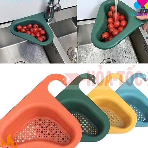 Khay Lọc Rác Gắn Bồn Rửa Bát Có Móc Treo Hình Thiên Nga