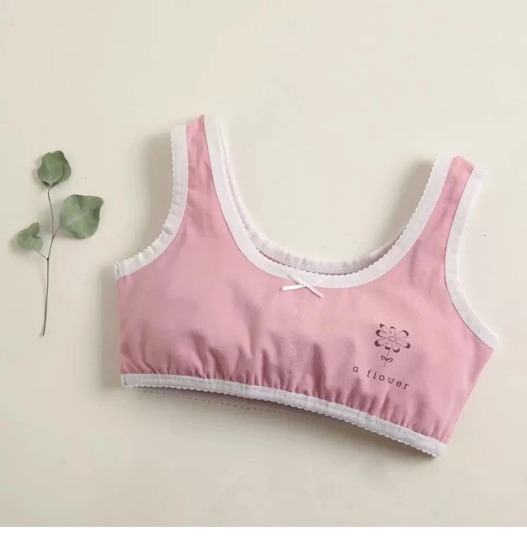 Combo 4 áo lót bé gái Hàn Quốc siêu đẹp chất cotton, áo bra cho bé gái từ 20-50kg
