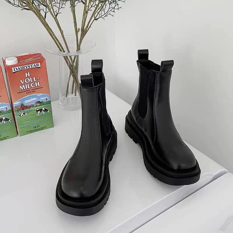 {ỎRDER-M37} BOOTS Nu không dây không khoá - co dãn boot ulzzang ullzang BOOT ĐẾ CHIẾN BINH