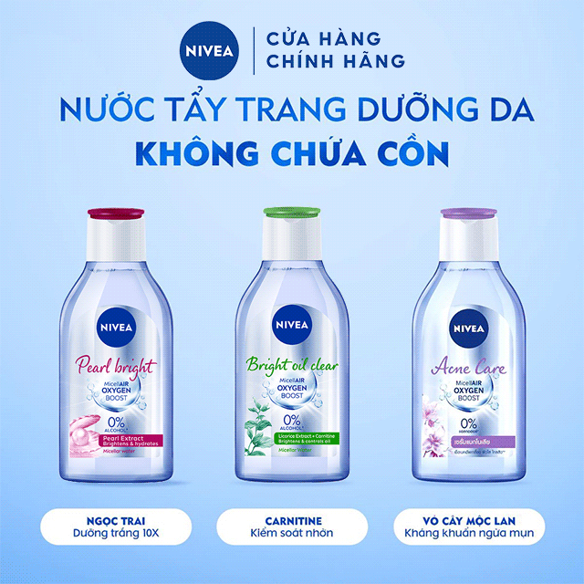 Nước Tẩy Trang NIVEA Bright Oil Clear Kiểm Soát Nhờn | Sáng Da (200 ml) - 86609