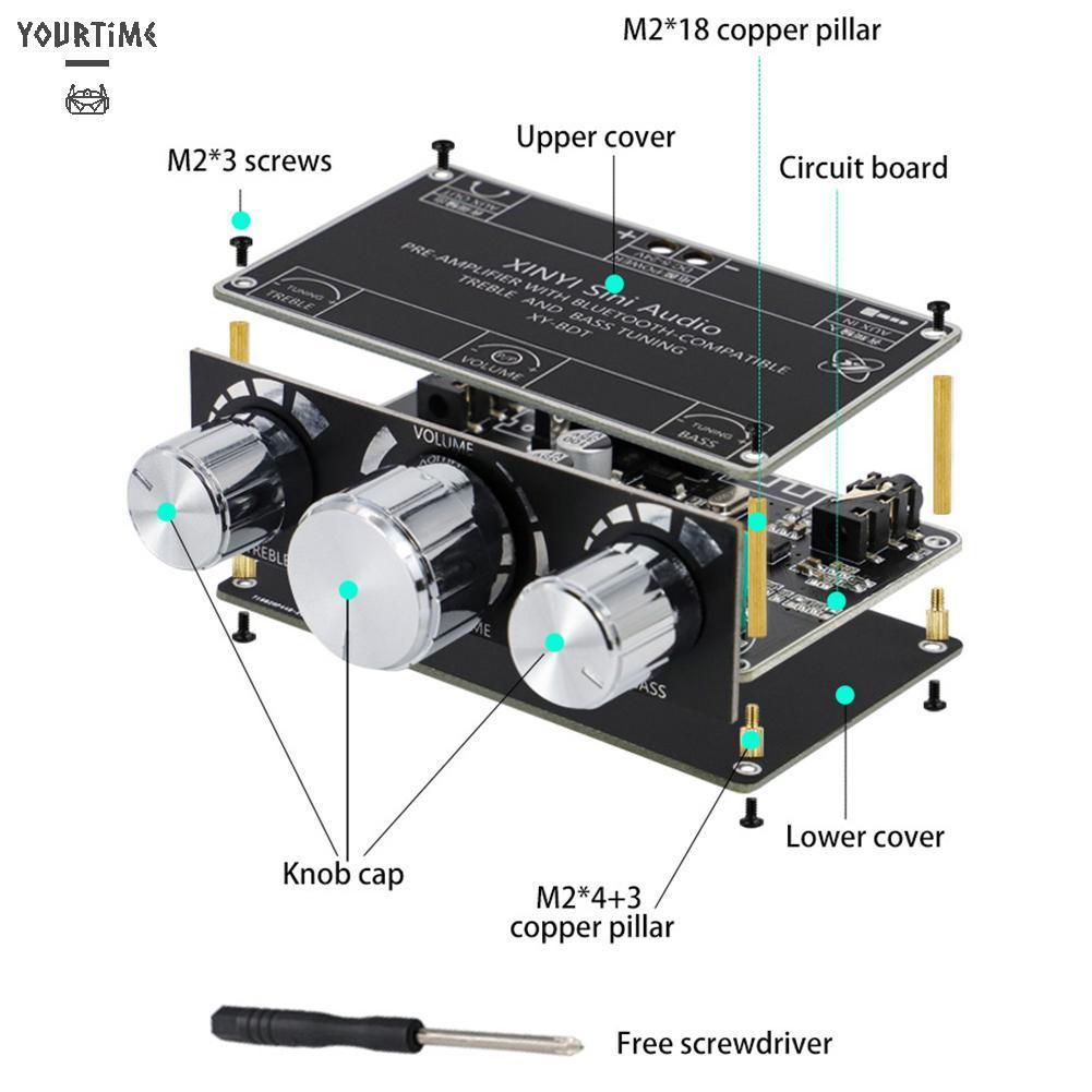 Bảng mạch khuếch đại âm thanh bluetooth XY-BDT APP