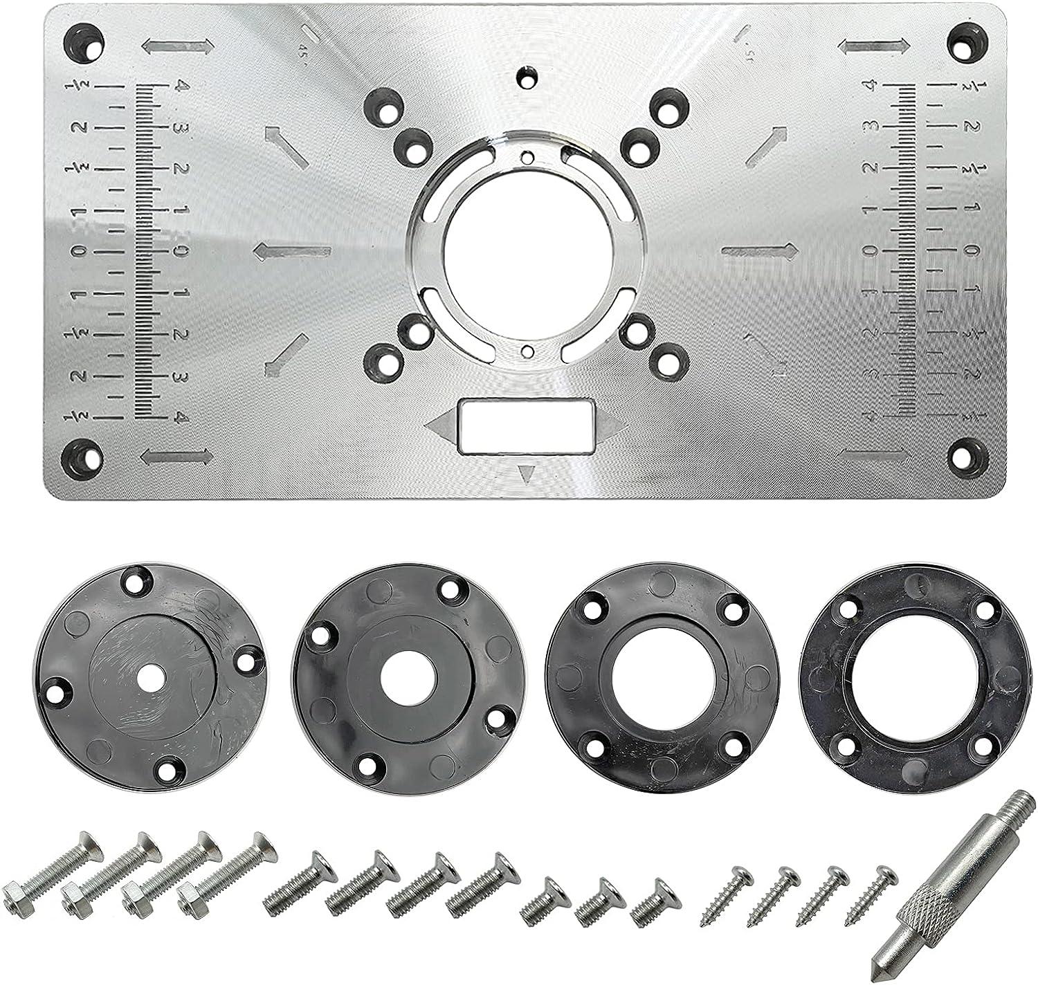 Bàn định tuyến nhôm Bàn định tuyến hợp kim nhôm Bàn tấm chèn Dụng cụ chế biến gỗ Máy phay cắt có nhẫn