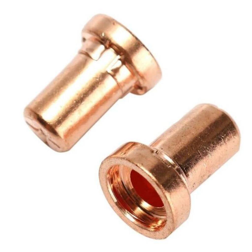 100pcs Air Plasma Cutter Nozzle Tip Consumables Cup Splitter Extended Kit 0~40A
