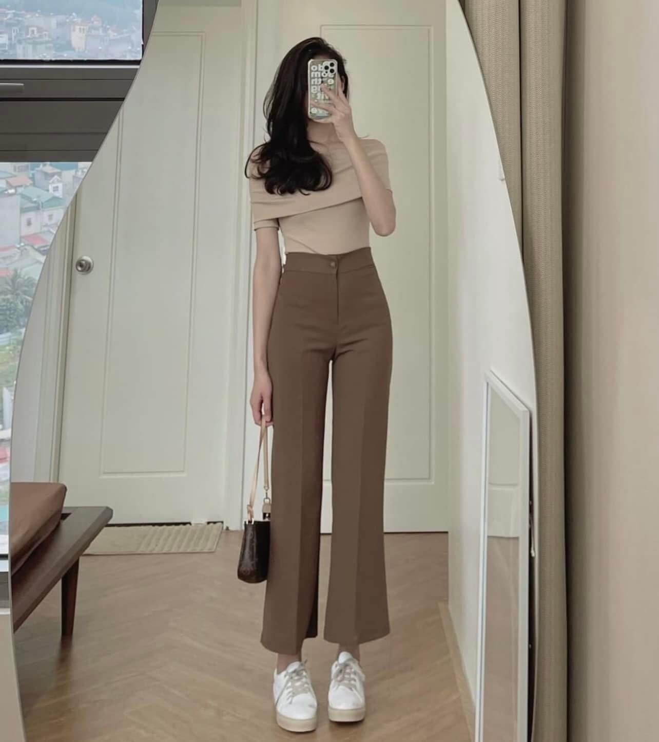 Quần Suông Tuyết Mưa 2 Màu Cho Nữ
