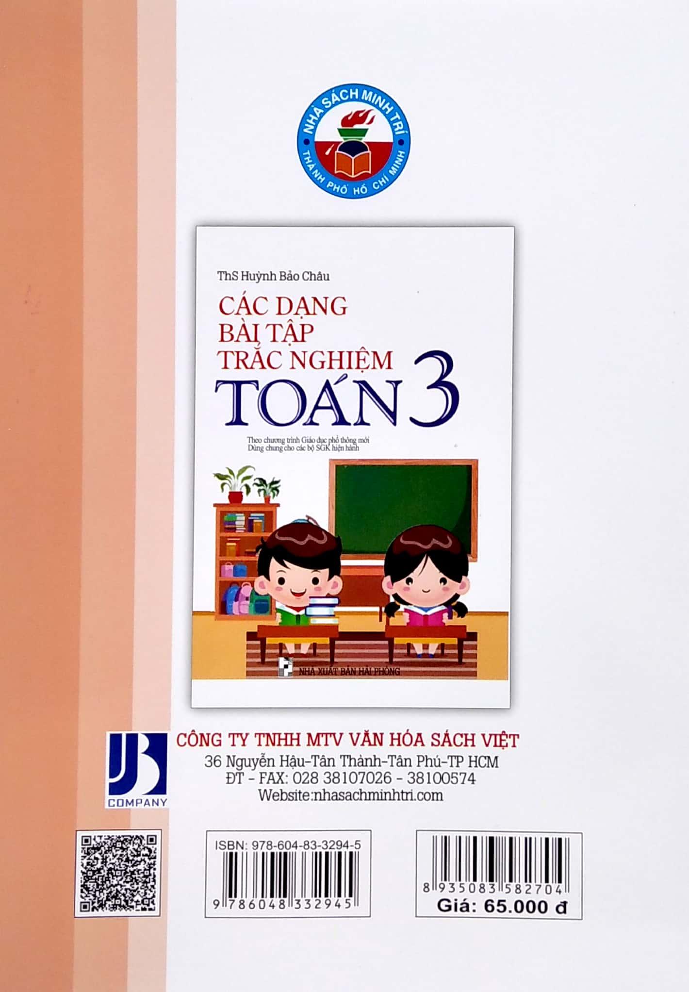 Các Dạng Bài Tập Trắc Nghiệm Toán 3