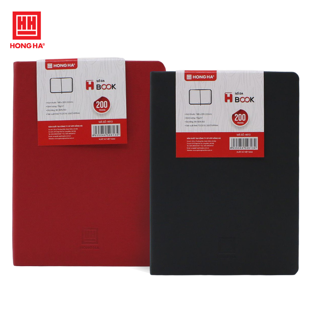 Sổ da A5 200 trang H-Book Hồng Hà